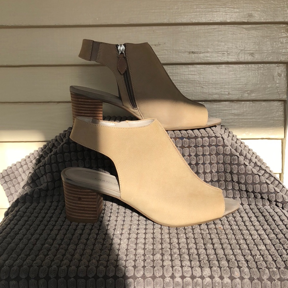 Franco Sarto Peep Toe Bootie